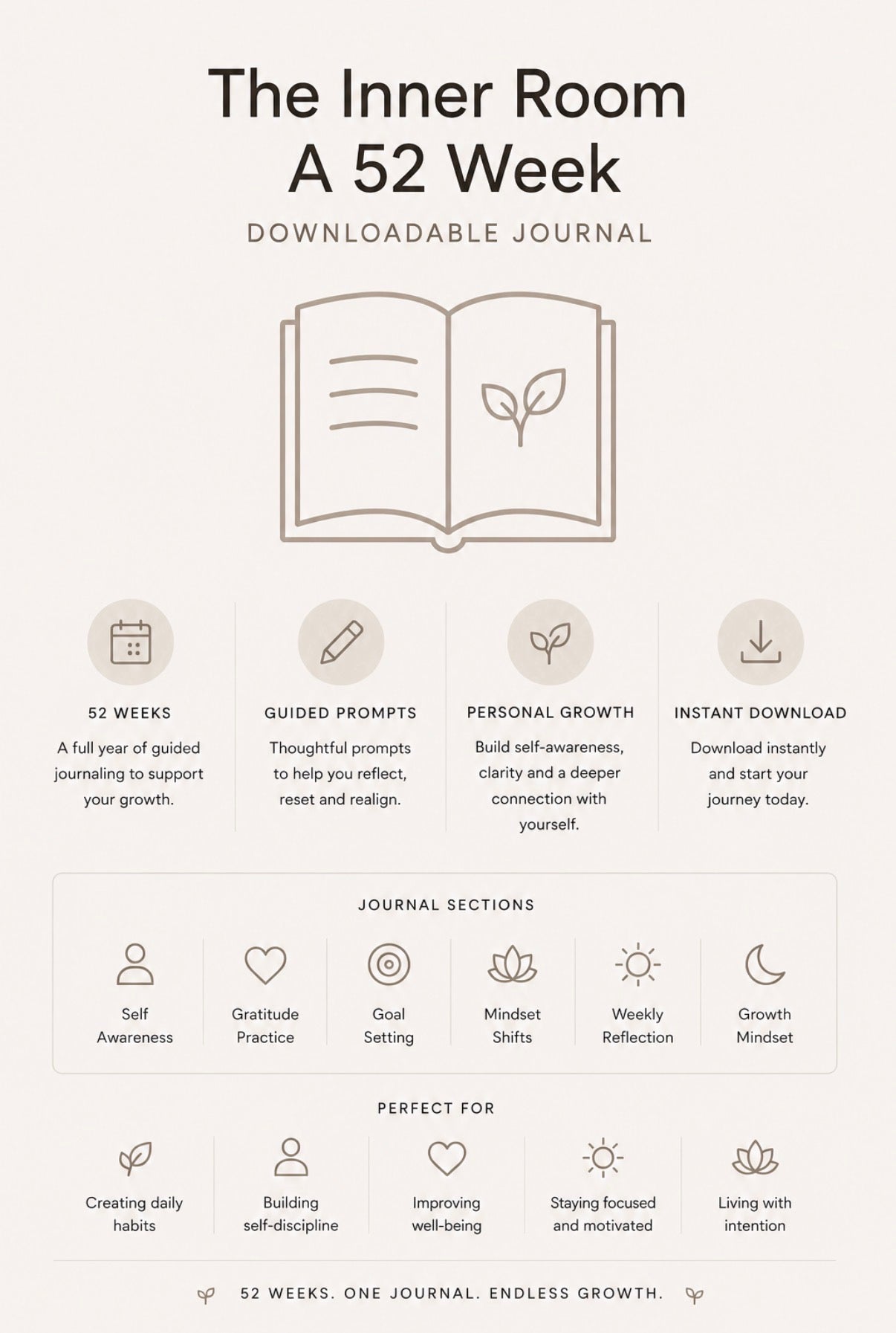 The Inner Room — A 52-Week Downloadable Journal
