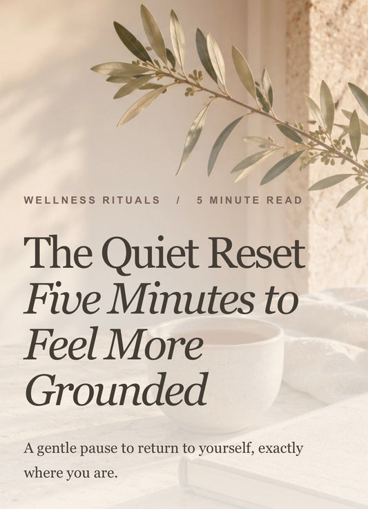 5-Minute Grounding Exercise for Calm | Quiet Luxury