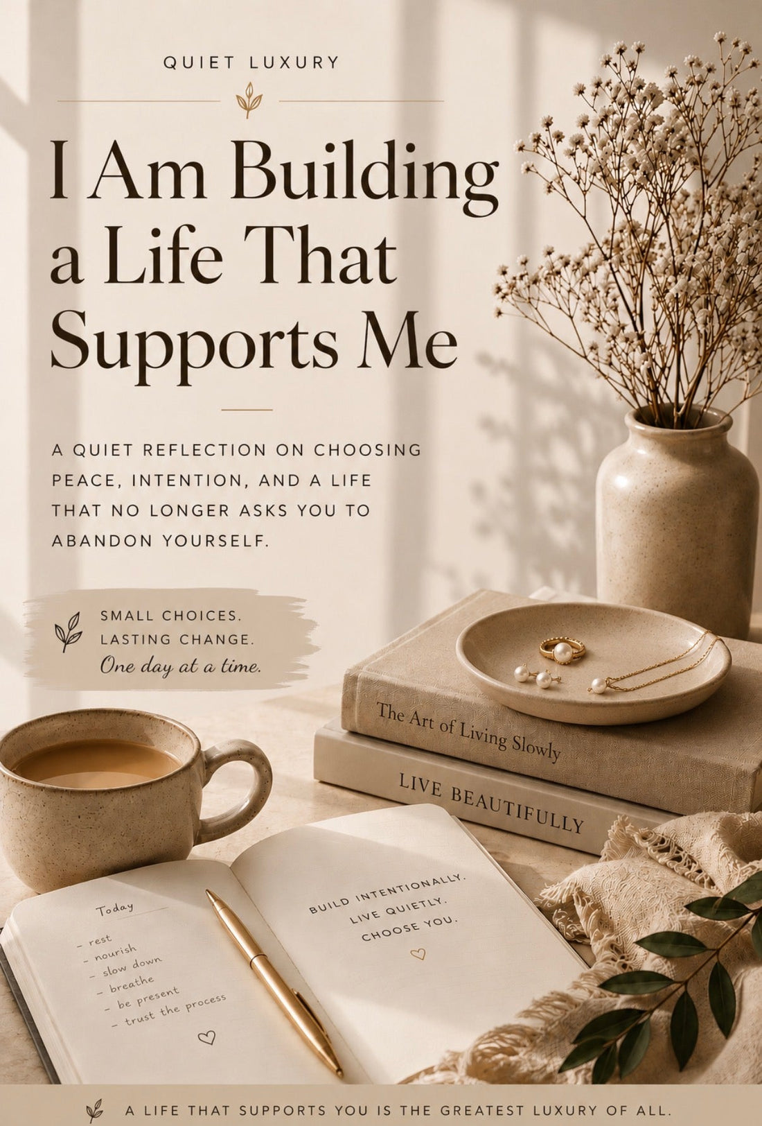I'm Building a Life That Supports Me